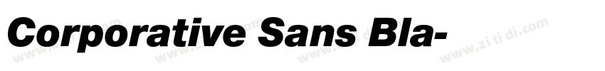 Corporative Sans Bla字体转换